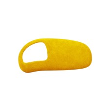 Car Suede Shift Knob Handle Cover for Audi A8(2011-2017), Suitable for Left Driving(Yellow)