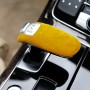 Car Suede Shift Knob Handle Cover for Audi A8(2011-2017), Suitable for Left Driving(Yellow)