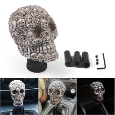 Car Skull Manual Shift Lever Gear Head(Creamy-white)