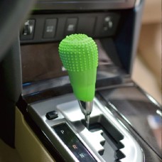 Universal Elasticity Nonslip Soft Silicone Car Gear Shift Knob Cover(Green)