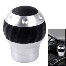 Car Universal Round Shaped Ergonomic Aluminum Manual Gear Shift Knob(Black)