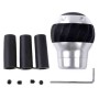 Car Universal Round Shaped Ergonomic Aluminum Manual Gear Shift Knob(Black)