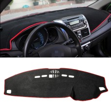 Dark Mat Car Dashboard Cover Car Light Pad Instrument Panel Sunscreen Car Mats for Land Rover (Please note the model and year)(Red)