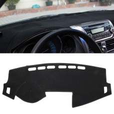 Dark Mat Car Dashboard Cover Car Light Pad Instrument Panel Sunscreen for 2014 Vios (Please note the model and year)(Black)