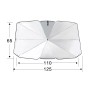 Car Retractable Sunshade Sunscreen Heat Insulation Front Windshield Sunshade, Small Size