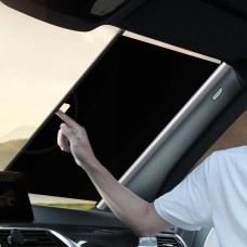 Baseus Car Front Window Suction Cup Retractable Sun Shade, Size: 64x45x65cm(Silver)