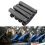 8 PCS / Set High-Temperature Car Spark Plug Protective Cover Spark Plug Heat Shield(Black)