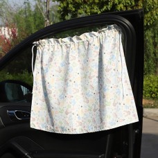 Car Curtains Cotton Car Suction Cup Sunshade Sun Protection Thermal Curtain(Bunny)