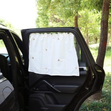 Автомобильная вышива завеса Sunshade Cartoon Cttongction Cup Curt Curt Care Car Car Car Care Sunscreen Изоляция, покрывая занавес (медведь)