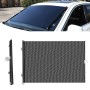 2 PCS Suction Cup Car Shade Curtain Window Telescopic Roller Blind, Size: 40x125cm Black Mesh