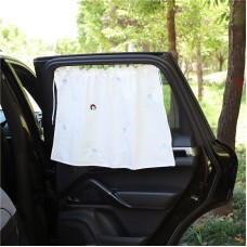 Car Window Summer Heat Insulation Sunshade Curtain Cotton Sun Block(Girl)