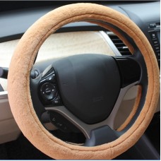 Little Rabbit Warm Car Steering Wheel Cover (Colour: Beige, Adaptation Steering wheel diameter: 38cm)