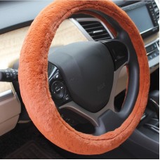 Little Rabbit Warm Car Steering Wheel Cover (Colour: Red brown, Adaptation Steering wheel diameter: 38cm)