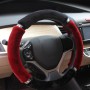 Diamond Cute Plush Steering Wheel Cover (Colour: Red, Adaptation Steering wheel diameter: 38cm)