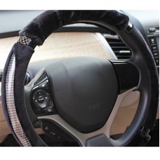 Крышка рулевого колеса из углеродного волокна для крышки (цвет: черный, диаметр рулевого колеса адаптации: 38 см)