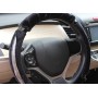 Carbon Fiber Plush Car Steering Wheel Cover To Cover (Colour: Black, Adaptation Steering wheel diameter: 38cm)