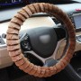 Bamboo Car Steering Wheel The Sets (Colour: Brown, Adaptation Steering wheel diameter: 38cm)