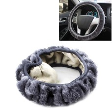 Plush Telescoping Steering Wheel Cover