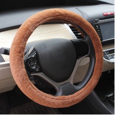 Plush Steering Wheel Of The Sets (Colour: Reddish brown, Adaptation Steering wheel diameter: 38cm)