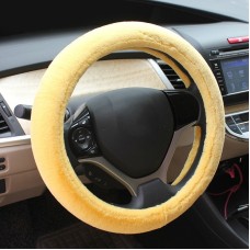 Plush Steering Wheel Of The Sets (Colour: Beige, Adaptation Steering wheel diameter: 38cm)