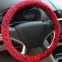 Полное леопардовое рулевое колесо (цвет: красный, адаптационный диаметр рулевого колеса: 38 см)