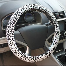 Полное леопардовое рулевое колесо (цвет: черный, адаптационный диаметр рулевого колеса: 38 см)