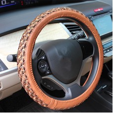 Ice Silk Steering Wheel Cover (Colour: Cayenne Yellow, Adaptation Steering wheel diameter: 38cm)