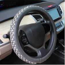 Ice Silk Steering Wheel Cover (Colour: Business ash, Adaptation Steering wheel diameter: 38cm)