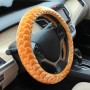 Плюшевое зимнее рулевое колесо наборов (цвет: оранжевый, адаптационный диаметр рулевого колеса: 38 см)