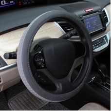 Woven Elastic Steering Wheel Cover (Colour: Business ash, Adaptation Steering wheel diameter: 38cm)