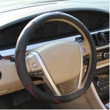 Nine Leather Steering Wheel Cover (Colour: Black, Adaptation Steering wheel diameter: 38cm)