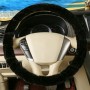 Water Cube Car Steering Wheel Cover (Colour: Black, Adaptation Steering wheel diameter: 38cm)