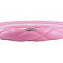 The Color Pink Leather Car Steering Wheel Cover Sets Four Seasons General With Diamond And Silver Crown