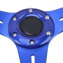 35cm PU Racing Sport Hand Wheel Car Modified Steering Wheel(Blue)