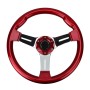 Модифицирован автомобиль 33,5 см метал + ABS Racing Racing Sport Horn Кнопка рулевого колеса (красный)