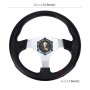 Car Modified Racing Sport Horn Button Steering Wheel, Diameter: 32cm(Black)