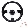 Car Modified Racing Sport Horn Button Steering Wheel, Diameter: 32cm(Black)