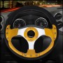 Car Modified Racing Sport Horn Button Steering Wheel, Diameter: 32cm(Yellow)