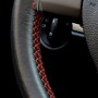 Mili Подлинный кожаный рулевой рулевой рулевой рулевой рулевой руль (Black Red)