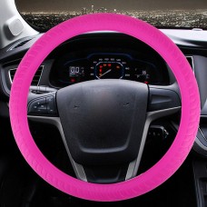 Crocodile Texture Universal Rubber Car Steering Wheel Cover Sets Four Seasons General (Pink)