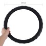 Distorted Lines Texture Universal Rubber Car Steering Wheel Cover Sets Four Seasons General (Black)
