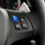 Wheel M Fashion Button Switch Trim Cover for BMW 3 series E90 E92 E93 M3 2007-2013(Blue)