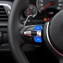 Sports Steering Wheel M1+M2 Fashion Button Switch Trim Cover for BMW F30 F34 F15 F16 2014-2018(Blue)