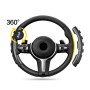 Car Universal Steering Wheel Spinner Knob Auxiliary Booster Aid Control Handle (Carbon Fiber Black)