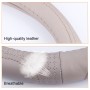 Universal Car Genuine Leather Embossing Steering Wheel Cover, Diameter: 38cm(Beige)