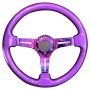 Красочное модифицированное гоночное гоночное рулевое рулевое колесо, диаметр: 34,6 см (фиолетовый)