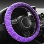 Car Universal Short Plush Warm Anti-skid Steering Wheel Cover, Adaptation Steering Wheel Diameter: 38cm (Purple)