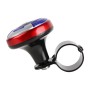 Car Universal Steering Wheel Spinner Knob Auxiliary Booster Aid Control Handle with Compass (Red)