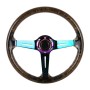 Car Universal Colorful Metal Crystal Anti-skid Steering Wheel Cover, Adaptation Steering Wheel Diameter: 38cm (Black)