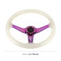 Car Universal Colorful Metal Crystal Anti-skid Steering Wheel Cover, Adaptation Steering Wheel Diameter: 38cm (White)